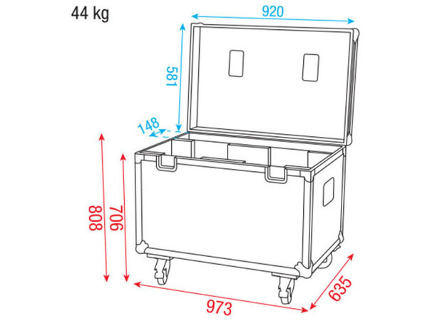 FS Flightcase for Martin MH3 Flightcase for 2 x MH3 